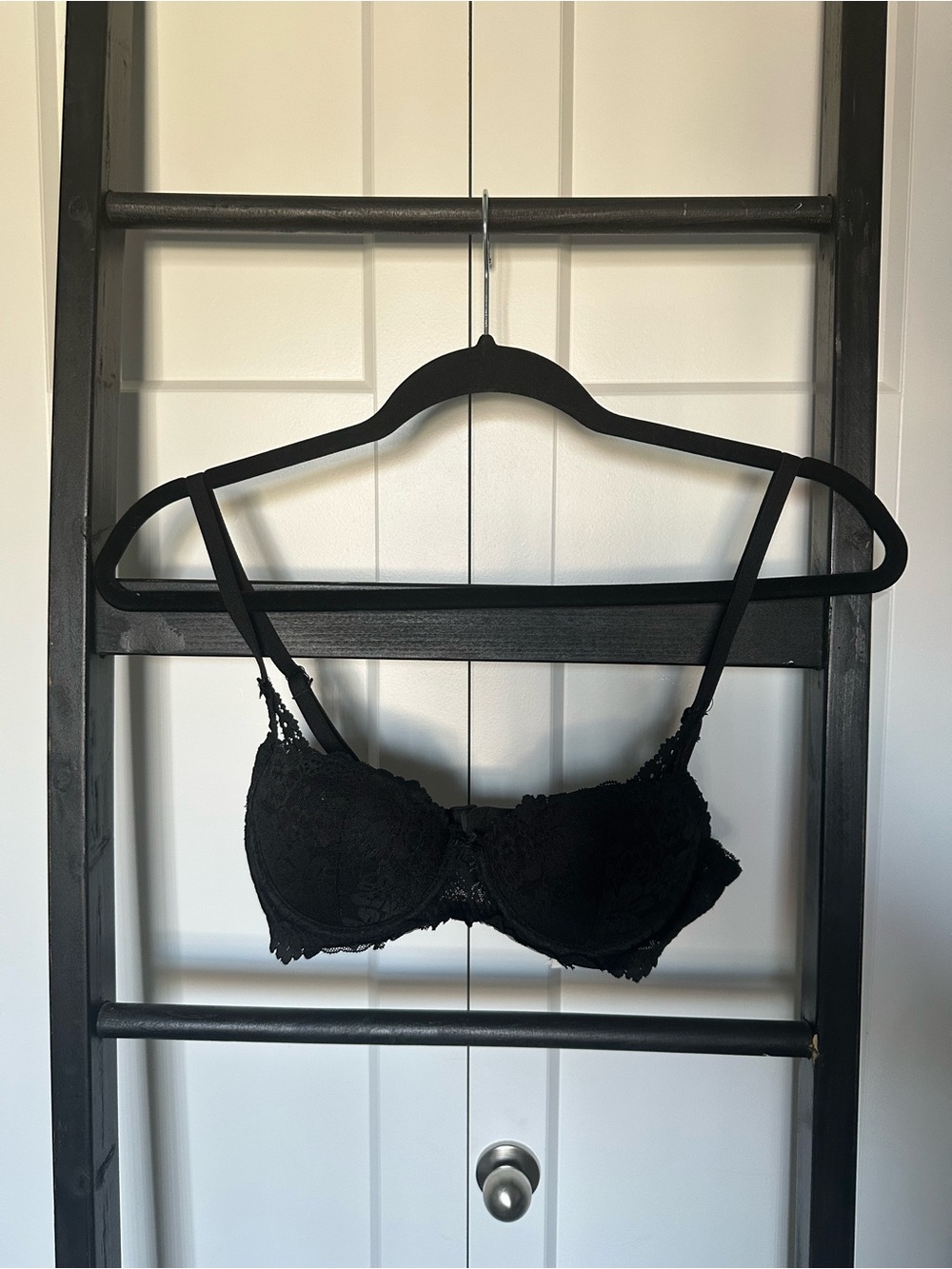 PINK Victoria's Secret Black Lace Underwire Bra